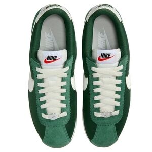 Nike Cortez Nylon Sneakers Fir Green and White Sneakers Women's 9.5/Men's 8